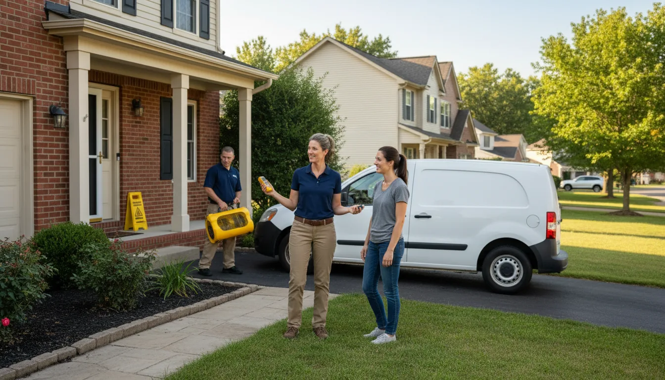 Residential water damage restoration in Sherwood, OH